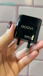 QOOVI ชุดชาร์จเร็วรองรับ PD 33W 2 พอร์ต USB-A และ Type-C + สายType C to C ชาร์จเร็ว ของแท้ รับประกัน 1ปี รุ่น PD33WC