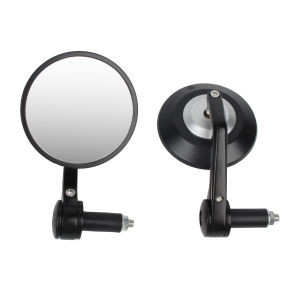 Motorcycle Rearview Mirror CNC Round Bar End Rear Mirrors For Kawasaki Cafe Racer Moto Scooters Motorbike Accessories 