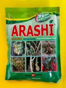 ARASHI TRIPLE ACTION anti layu bakteri . anti layu fusarium . pengurai & pembenah tanah Isi 100gr joss tenan