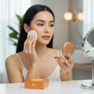 FANBO  Bedak Padat Compact Powder Gold  22.5 Gr  | Bedak Padat Fanbo