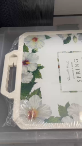 Food Grade Tempered Glass Cutting Board Scratch Resistant Non Slip Kitchen Chopping Board