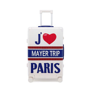 MAYERTRIP Aluminum Frame Carry-On Suitcase PC Password High End 20 Inch Womens Luggage with Universal Wheels 24 Inch