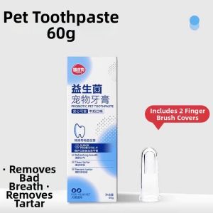 XIAORUAN | Probiotic Edible Pet Toothpaste for Bad Breath and Tartar Control Milk Flavor
