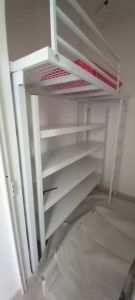 Loft bed with shelf customize singapore /helper room/bomb shelter/unity/smaller room