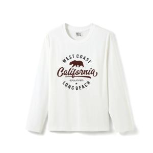 Áo Thun Cotton Cổ Tròn Dài Tay in Họa Tiết Mùa Thu Dành Cho Nam Áo Thun Cotton Thường Ngày Thoáng Khí Thoải Mái Cho Thanh Thiếu Niên