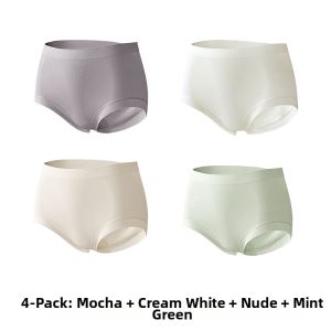 Antibacterial Large Size Seamless Stretch Mid-Waist Triangular Pants