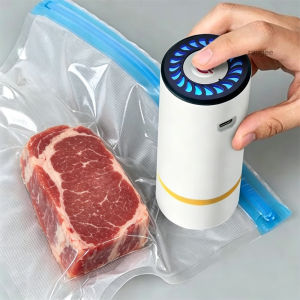 Vacuum Sealer Pump Electric Air Pump for Food Fresh-Keeping Rechargeable Vacuum Bag Sealer Automatic Vacuum Compression Machine