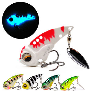 Castfanatic MZ55 MZ60 โลหะ VIB ใบมีด Glow Cicada Lure 13g 17g Sinking Tail Spinner เหยื่อ Bibe สําหรับ Bass Pike Perch Fishing Lure