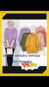 Atasan wanita dewasa murah/Blus wanita terbaru/Pakaian perempuan kekinian