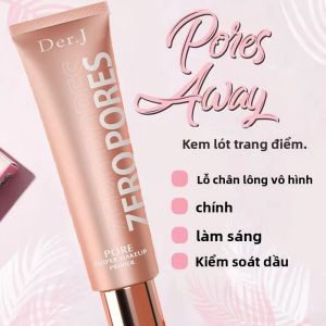 Tinh Chất Hoa Hồng Tự Nhiên Kem Lót Lâu Trôi Kiểm Soát Dầu Kem Nền Lì Kem Nền Trang Điểm Kem Che Khuyết Điểm Thu Nhỏ Lỗ Chân Lông Kem Lót