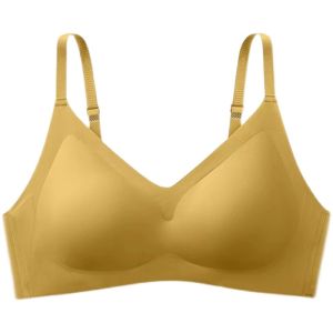 Áo Ngực Lót Lụa Không Dây Bằng Cao Su Latex Cho Nữ Chống Trượt Nâng Ngực Chống Chảy Xệ Lưng Đẹp Mỏng Tập Thể Dục Không Đường May Cỡ Nhỏ