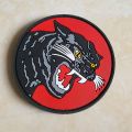 patch rubber logo macan hitam brimob - polisi - polri - police - tempelan emblem karet velcro. 