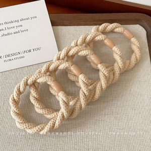 Knot Hair Ties Soft Color Series Thickened Hair Bands Korean Style Hair Accessories for Girls Bun Headbands Hair Bands