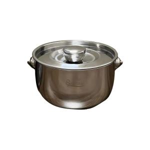 OUSKA | Nồi Lượng Dung Lớn Chịu Nhiệt Cao Thép Không Gỉ 304 Đạt Tiêu Chuẩn Thực Phẩm Có Nắp và Tay Cầm