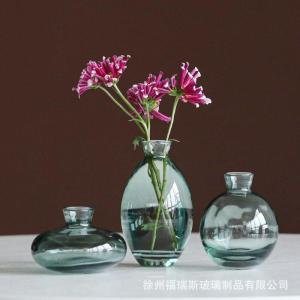 Luxurious Glass Flower Vase Home Decor Mini Avocado Hydroponics Living Room Decoration Light Luxury High End Feels Small Size