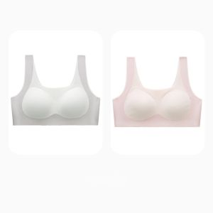 miiow | Cat Person Seamless Anti-Bump Girls Underwear Puberty Stages 1-3 Sports Style Fixed Strap Bralette For Junior And High School Students