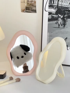 Cloud Makeup Mirror Cermin Makeup Vanity Mirror FoldingTabletop Mirrors Dressing Mirror Can Stand Or Hang 鏡子化妝 化妆镜