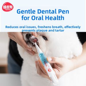 hipidog | Pet Dental Stone Remover Dog And Cat Oral Cleaning Brush Pen Bad Breath Removal Pet Grooming Tools Hipidog Brand Single Pack
