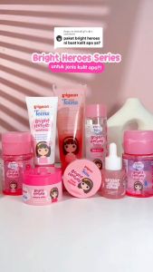 Pigeon Teens BRIGHT HEROES SERIES Skincare SET Paket Mencerahkan Wajah Remaja Niacinamide Infused