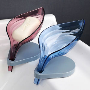 Fat Soap Box Scandinavian Creative Leaf Shaped Soap Box Bathroom Punch-Free Soap Holder Soap Box Bathroom Draining Laundry Soap Soap Box