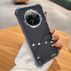 Feltouch Vivo Y300 pro plus Silicone Case V2410A New Model Full Cover Protection 5G Lens Anti-Fall Transparent Soft Shell Curved Screen Female Stand