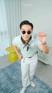 Áo sơ mi nam Dugarco ngắn tay thiết kế có túi chất cotton mềm mại 258SMS21072