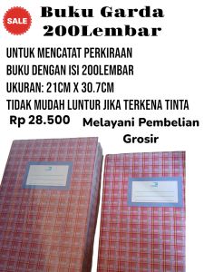 Buku Garda Tebal Besar Folio 200 Lembar