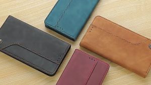 Bao Da Gập Kiểu Ví POLA Phong Cách Retro cho IPhone Ốp Lưng Có Ngăn Đụng Thẻ Chất Lượng Cao (JA SHOP)