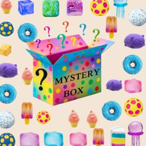 Surprise blind box random sensory toy stress relieving soft block anti anxiety squeeze toy for focus and ADHD support