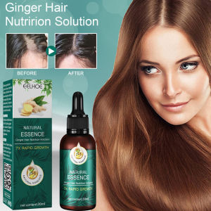 Ginger Oil Serum Minyak Ekstrak Penumbuh Rambut Minyak Esensial Jahe Herbal Cepat Kering Cairan Perawatan Rambut Rusak Dan Kering Lembut Tanpa Pencucian Minyak Tidak Dipanggang Mencegah Rambut Rontok Perawatan Rambut 30Ml