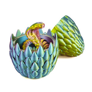3D Printed Snake Egg Attracting Cobra Toy Desktop Decoration Car-Mounted Artistic Creative Gift Animal Shaped Plastic Model