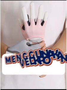 Sarung Tangan Gym Wanita Anti-Slip Bahan Kulit Bernafas Cocok Untuk Gym dan Angkat Beban