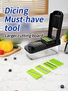 HAILANG Portable 18-in-1 Food Chopper Vegetable Slicer Dicer Cutter with Box Household Kitchen Cutting Tool for Fruits Vegetables