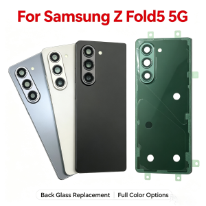 Back Housing Battery Cover For Samsung Galaxy Z Fold5 Back Rear Lid Glass Replacement with Camera Lens For Z Fold 5 F946B F946U