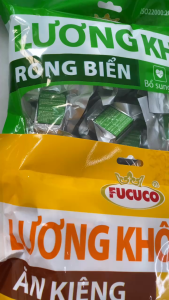 Combo 2 bịch lương khô FUCUCO (400gr/1 BỊCH) hương vị RONG BIỂN - ĂN KIÊNG