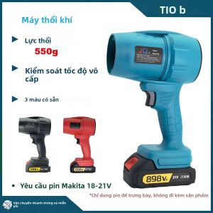 Quạt Turbo Máy Thổi Khí Phản Lực Khô 550G Lực Đẩy Cho Lá Tuyết Bụi Tương Thích Với 18V Makita Pin Nhà DIY Chải Động Cơ