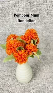 Artificial Flower Pompom Mum Dandelion Premium Bunga Palstik Bunga Artifical Bunga Paslu Bunga Hias Dekorasi