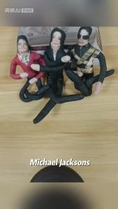 ZXZ | 25-27CM Michael Jackson Movable Joint Plush Stuffed Doll Anime Cosplay Prop Action Figure Home Room Decoration Collectible Gift