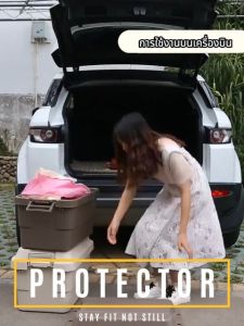 ลังแคมป์ปิ้ง กล่องเก็บของแคมป์ปิ้ง 50L 70L กล่องเก็บของกลางแจ้ง ลําต้นเก็บของ ใช้เป็นโต๊ะวางของและเครื่องดื่มได้ สวม ลัง ความจุแบริ่งที่แข็งแกร่ง กล่องอเนคประสงค์