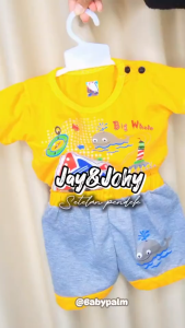 JAY & JOHN - SETELAN BAJU OBLONG PENDEK ANAK CEWEK DAN COWOK - BAJU ANAK - BAJU BAYI - SETELAN ATASAN DAN CELANA