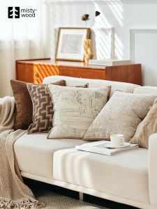 หมอนอิงเรโทรมาไลด์ โซฟาหรูหราสำหรับห้องนั่งเล่น ขนาด ยืดได้ ผ้าฝ้าย โพลีเอสเตอร์ ซม ปลอกใยสังเคราะห์ หมอนพิงหลัง เรียบหรู ชิ้น ของตกแต่งบ้าน