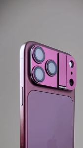 9D Armor Metal All-round Camera Protector for iPhone 17 Pro Max 17 Pro Camera Stand Desk Holder Tempered Glass Lens Film