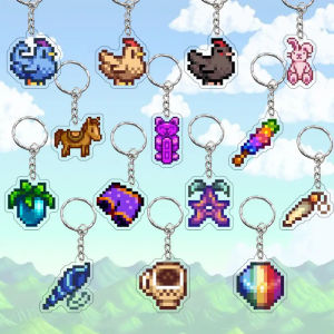 Stardew Valley Acrylic Keychain Pendant Game Creative Bag Accessories Cartoon Series Festive Gifts without Brand Registration