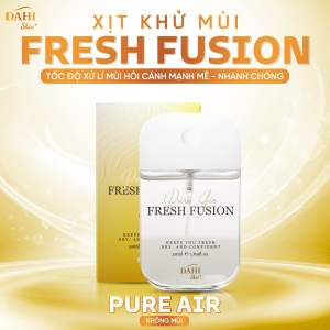 Xịt Khử Mùi Tinh Chất Phèn Chua FRESH FUSION 50ML | PURE AIR - Xử lí mùi chua ê ngay lập tức & hỗ trợ sáng mịn vùng da dưới cánh tay | DAHI SKIN VN