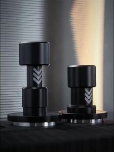 IKAPE V6 Espresso Tamper Thép Không Gỉ Lò Xo Đôi Được Hiệu Chỉnh Cho 51/54/58mm Portafilter Đen Phụ Kiện Barista