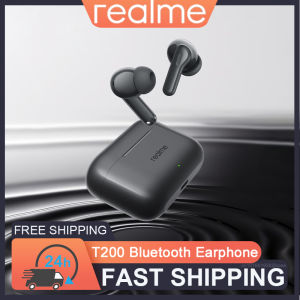New realme Buds T200 Earphones Wireless Bluetooth 5.4 Active Noise Reduction Headphones HD Mic Call Stereo Sports Music Earbuds