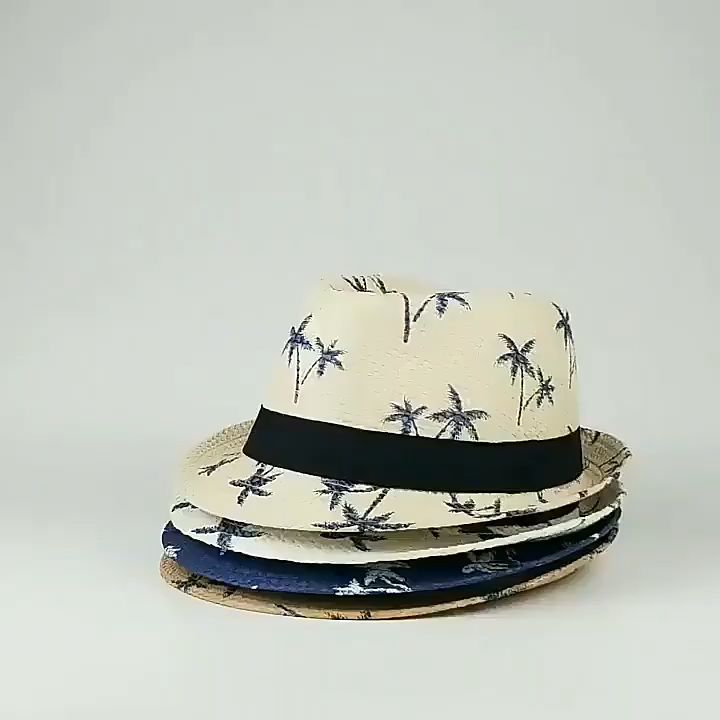 Beach Hat Straw Hat Men Bucket Hat Unisex Summer Sweet Retro