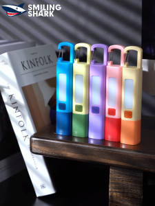 SMILING SAHRK SD1023 LED Flashlight Type-c Rechargeable Camping Torch Light With COB Side Light 3Mode Keychain Light Waterproof Outdoor Lighting