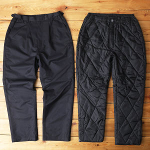 กางเกงผ้าฝ้ายใส่ทำงานกันฝนกันลมซับในถอดออกได้กางเกงวิ่งกลางแจ้งสำหรับผู้ชายและผู้หญิงกางเกงขายาวกันหนาวหนาพิเศษสำหรับฤดูหนาว