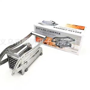 B&P Fast Deliveries Stainless Steel French Fries Potato Chips Strip Slicer Cutter Chopper Chips Machine With 2 Blades